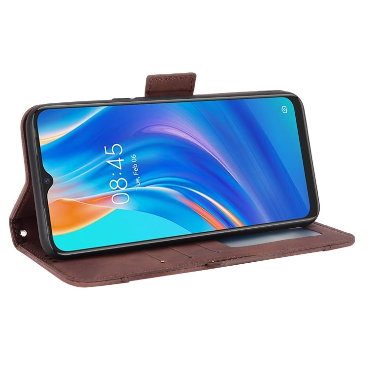 For Tecno Spark 7 Skin Feel Calf Pattern Leather Phone Case