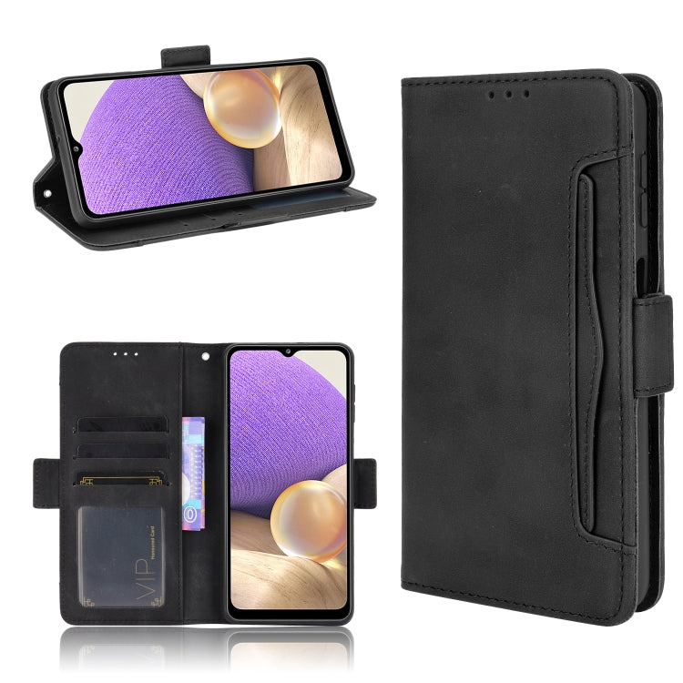 For Samsung Galaxy A13 4G Skin Feel Calf Pattern Leather Phone Case