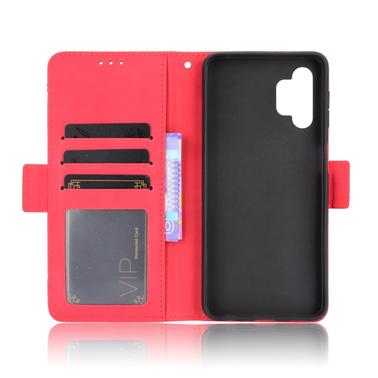 For Samsung Galaxy A13 4G Skin Feel Calf Pattern Leather Phone Case