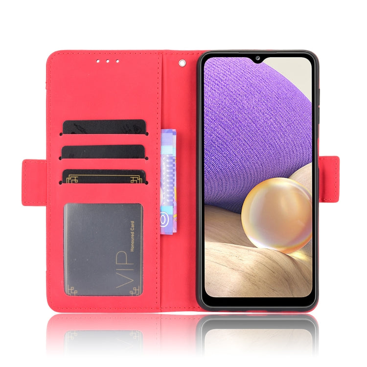 For Samsung Galaxy A13 4G Skin Feel Calf Pattern Leather Phone Case