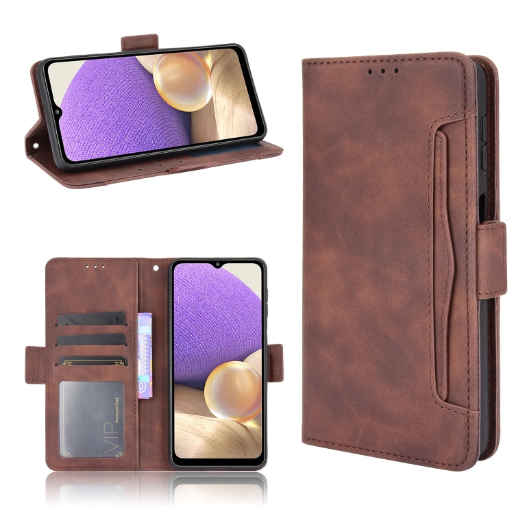 For Samsung Galaxy A13 4G Skin Feel Calf Pattern Leather Phone Case