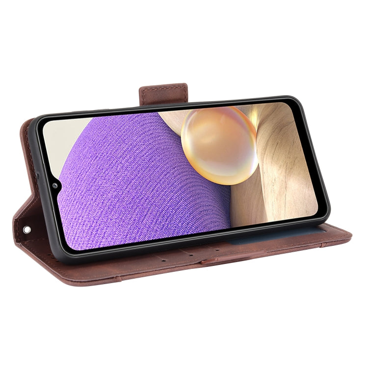 For Samsung Galaxy A13 4G Skin Feel Calf Pattern Leather Phone Case