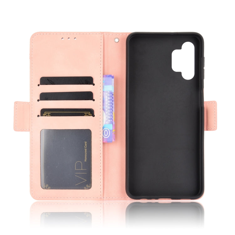 For Samsung Galaxy A13 4G Skin Feel Calf Pattern Leather Phone Case