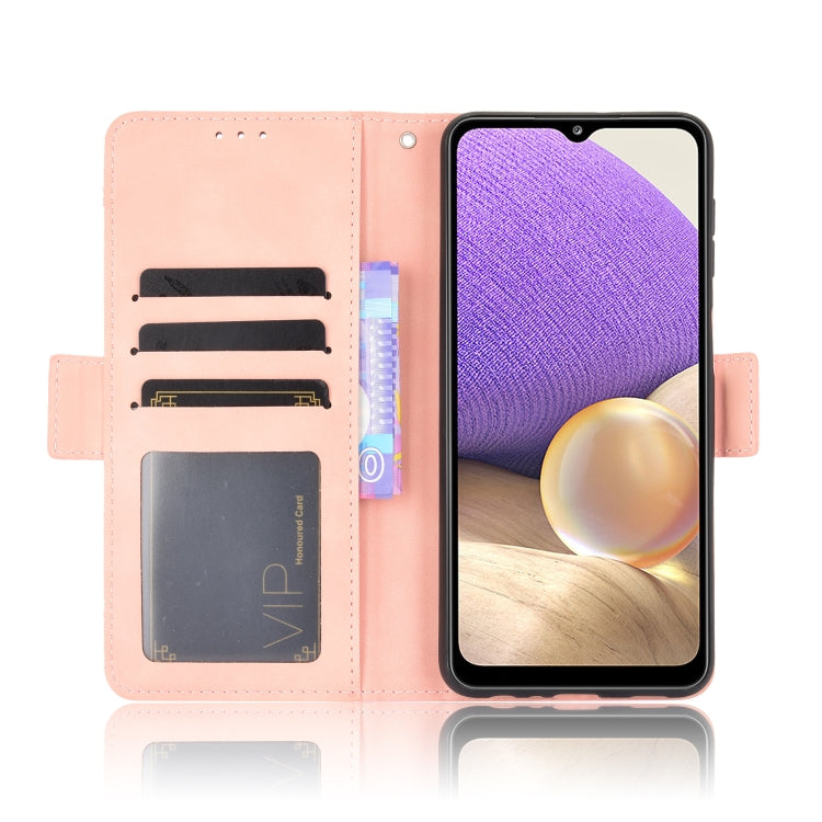For Samsung Galaxy A13 4G Skin Feel Calf Pattern Leather Phone Case