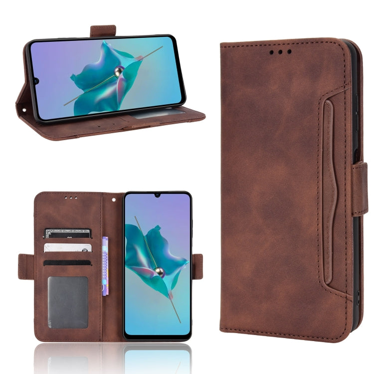 For ZTE Blade A72 Skin Feel Calf Pattern Leather Phone Case
