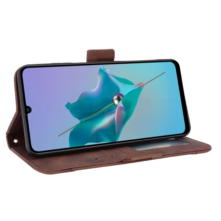 For ZTE Blade A72 Skin Feel Calf Pattern Leather Phone Case