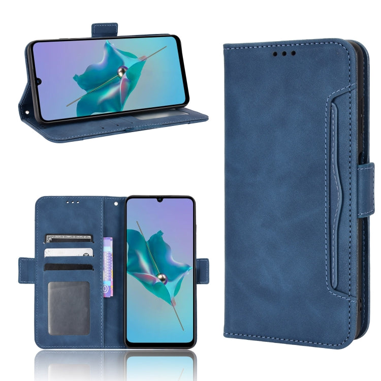 For ZTE Blade A72 Skin Feel Calf Pattern Leather Phone Case