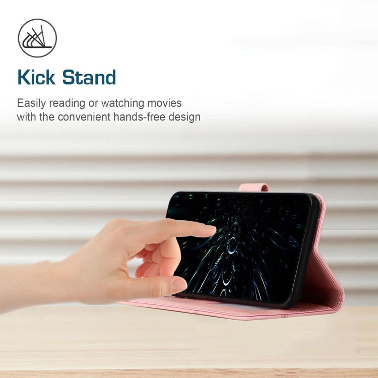 For Samsung Galaxy A13 4G Stitching Calf Texture Buckle Leather Phone Case