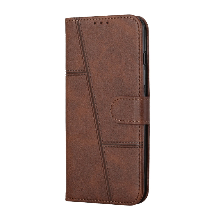 For Samsung Galaxy A33 5G Stitching Calf Texture Buckle Leather Phone Case