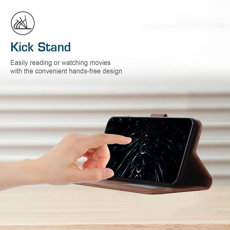 For Xiaomi Redmi Note 11/11S Foreign Version Stitching Calf Texture Buckle Leather Phone Case