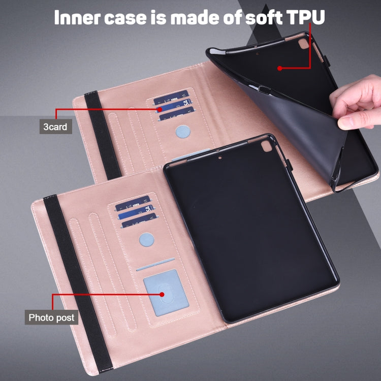 Peacock Embossed Pattern TPU + PU Leather Smart Tablet Case with Sleep / Wake-up For iPad Air 2022 / Air 2020 10.9