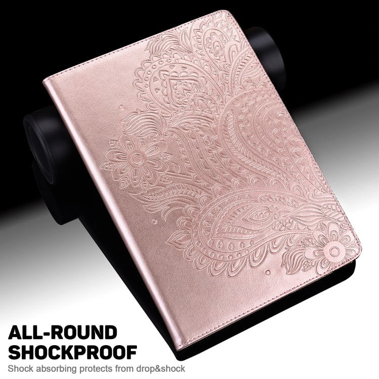 Peacock Embossed Pattern TPU + PU Leather Smart Tablet Case with Sleep / Wake-up For iPad Air 2022 / Air 2020 10.9