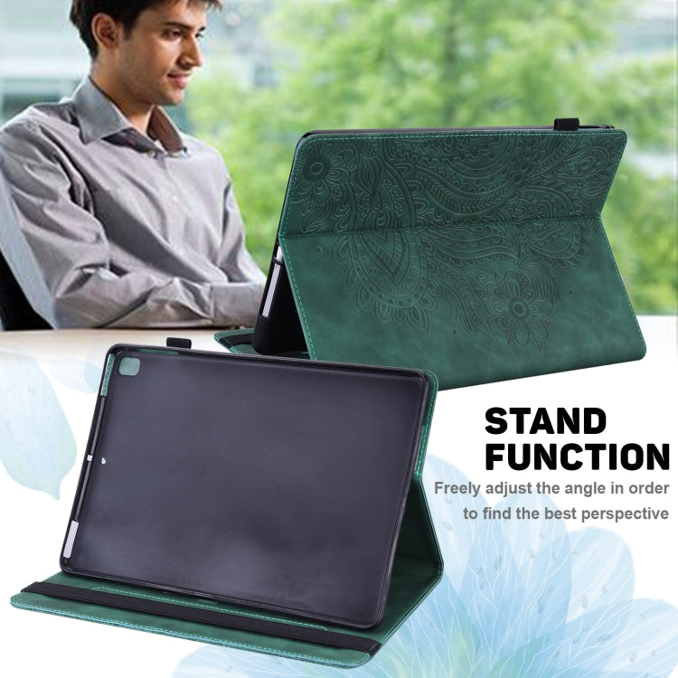 Peacock Embossed Pattern TPU + PU Leather Smart Tablet Case with Sleep / Wake-up For iPad Air 2022 / Air 2020 10.9