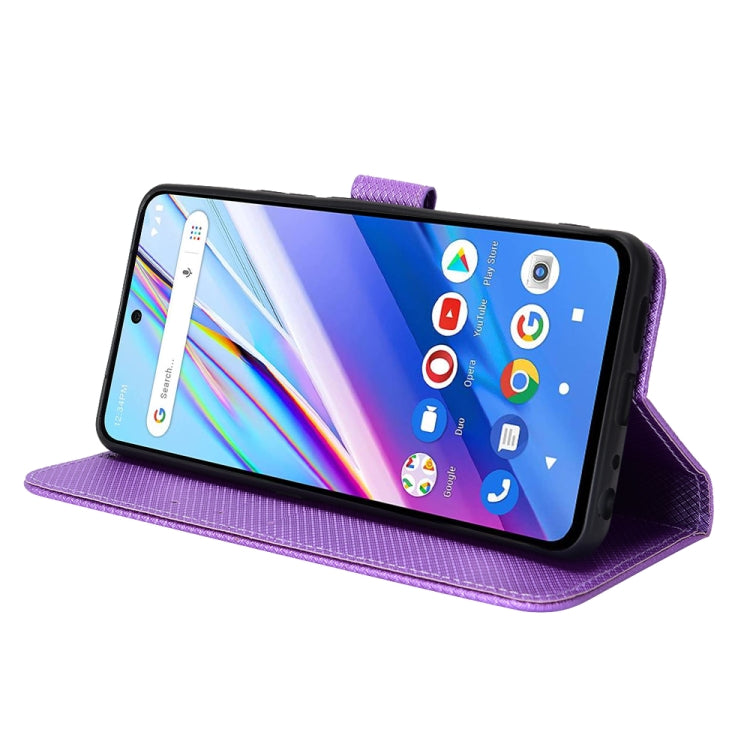 For BLU G91 Pro Diamond Texture Leather Phone Case
