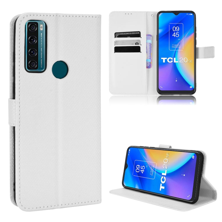 For TCL 20 SE Diamond Texture Leather Phone Case