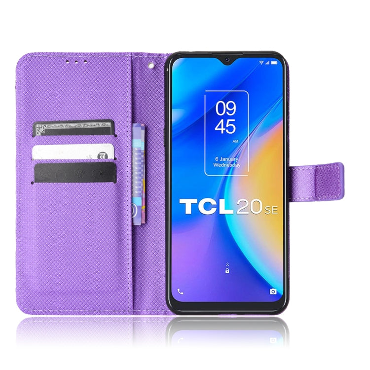 For TCL 20 SE Diamond Texture Leather Phone Case