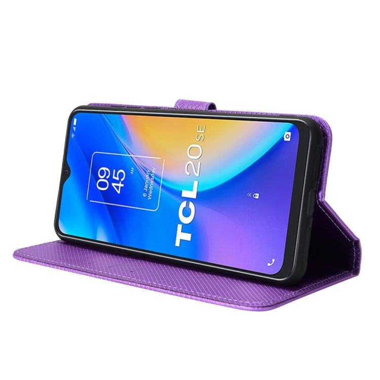 For TCL 20 SE Diamond Texture Leather Phone Case