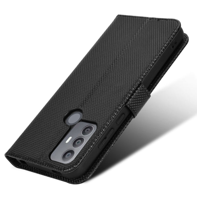 For TCL 30 SE / 30 E / 306 / Sharp Aquos V6 Diamond Texture Leather Phone Case
