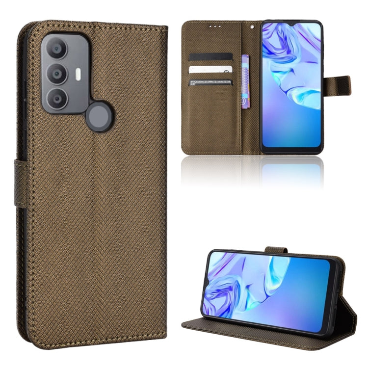 For TCL 30 SE / 30 E / 306 / Sharp Aquos V6 Diamond Texture Leather Phone Case