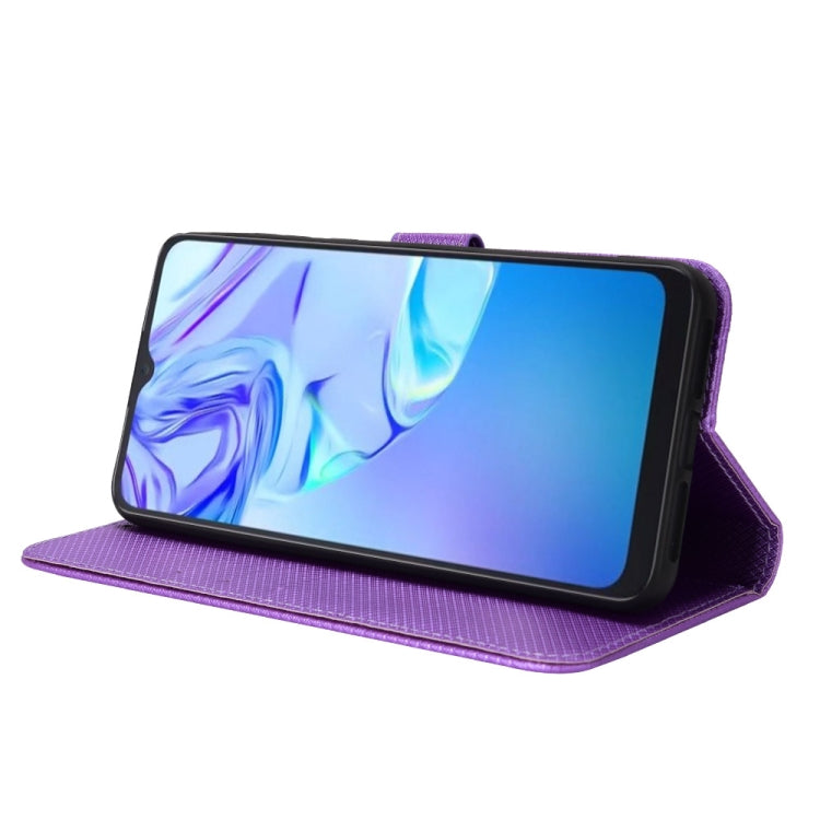 For TCL 30 SE / 30 E / 306 / Sharp Aquos V6 Diamond Texture Leather Phone Case