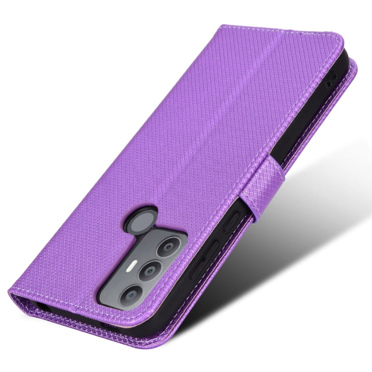 For TCL 30 SE / 30 E / 306 / Sharp Aquos V6 Diamond Texture Leather Phone Case