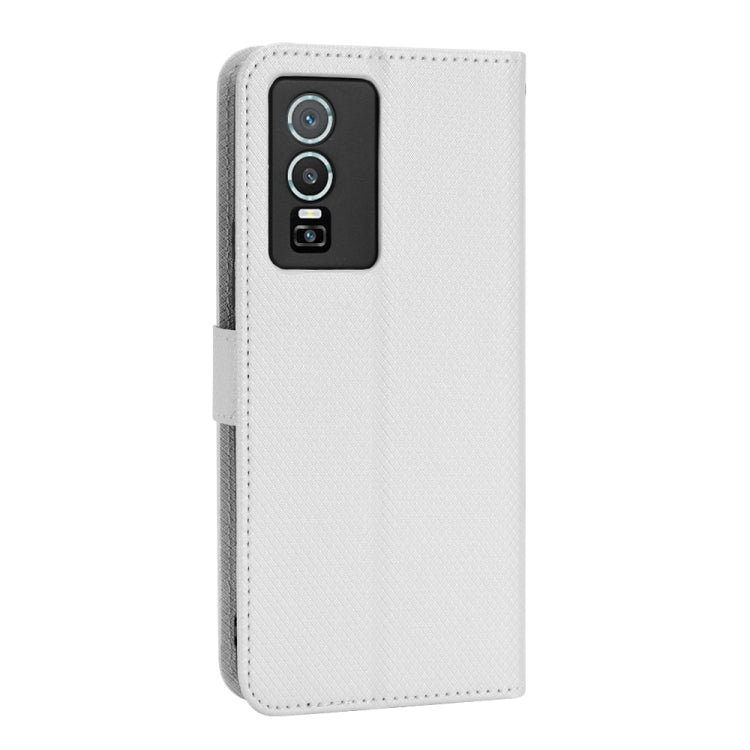 For vivo Y76 5G Diamond Texture Leather Phone Case