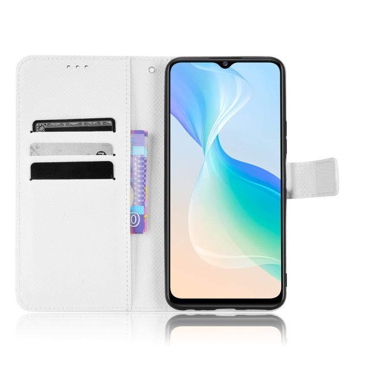 For vivo Y76 5G Diamond Texture Leather Phone Case