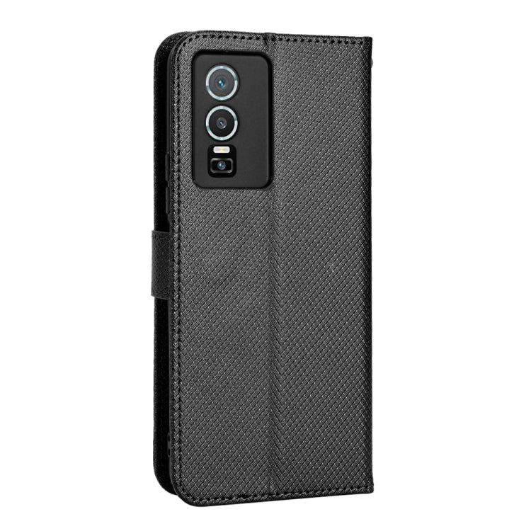 For vivo Y76 5G Diamond Texture Leather Phone Case