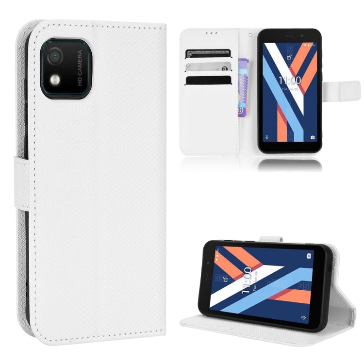 For Wiko Y52 Diamond Texture Leather Phone Case