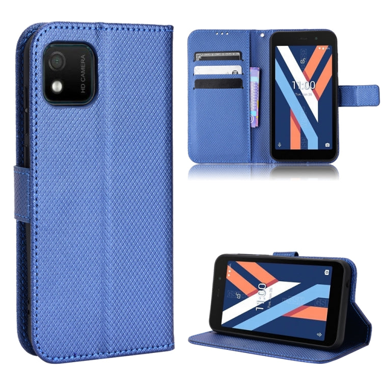 For Wiko Y52 Diamond Texture Leather Phone Case