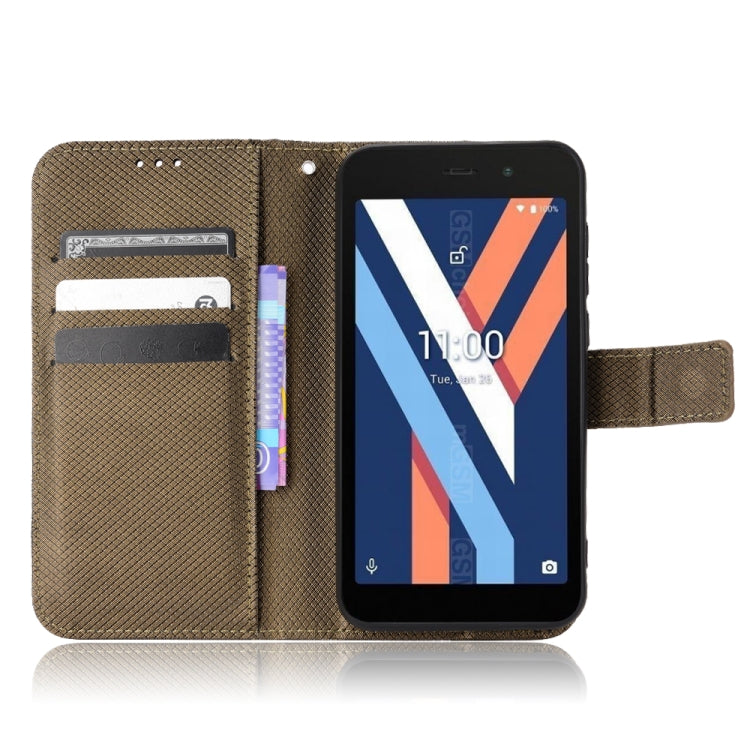 For Wiko Y52 Diamond Texture Leather Phone Case