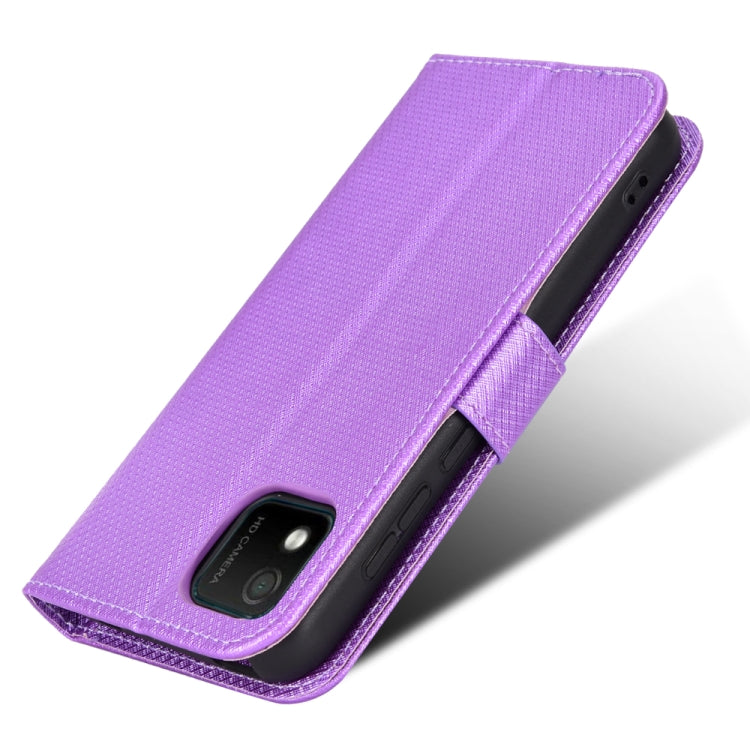 For Wiko Y52 Diamond Texture Leather Phone Case