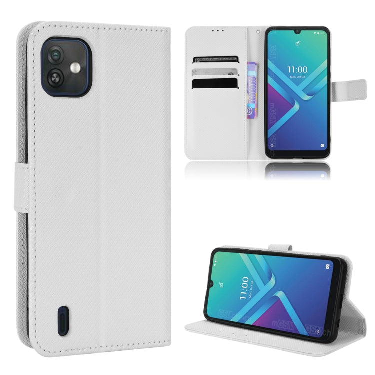 For Wiko Y82 Diamond Texture Leather Phone Case