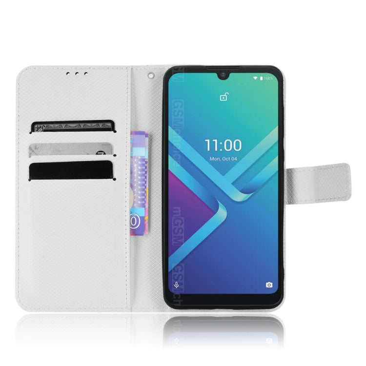 For Wiko Y82 Diamond Texture Leather Phone Case