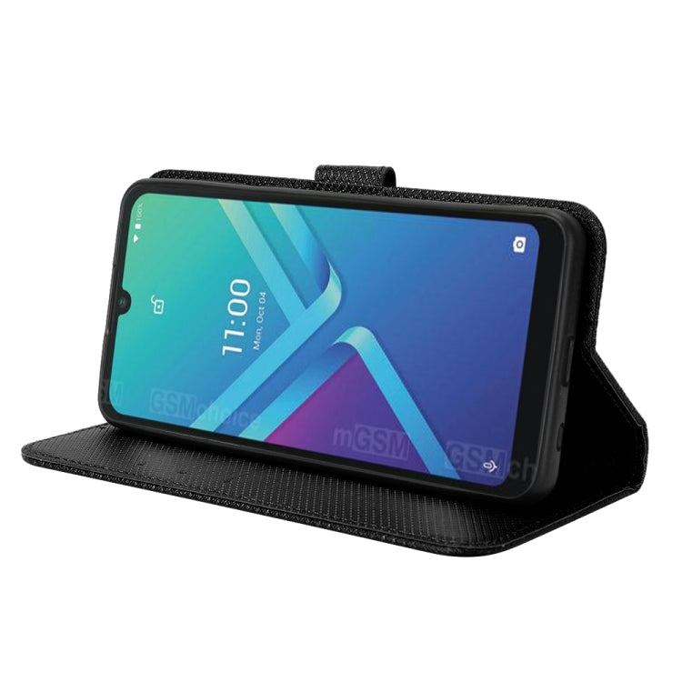 For Wiko Y82 Diamond Texture Leather Phone Case