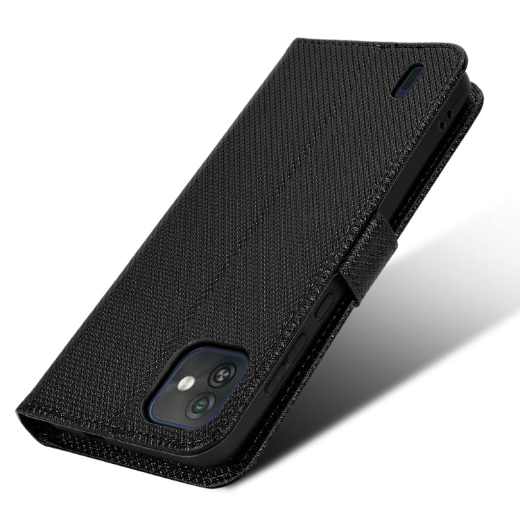 For Wiko Y82 Diamond Texture Leather Phone Case