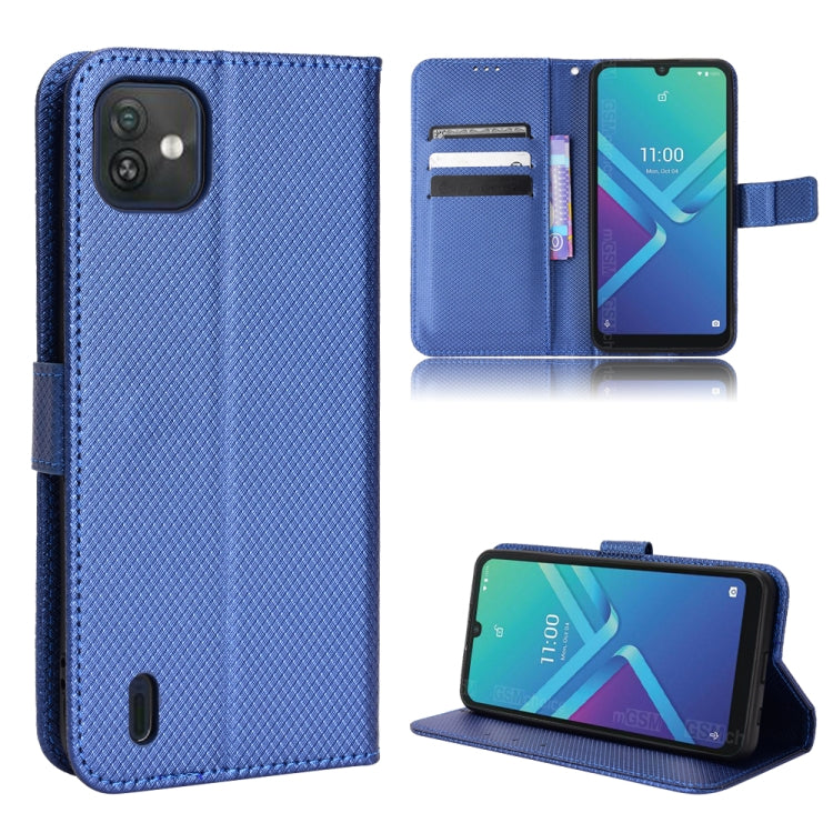 For Wiko Y82 Diamond Texture Leather Phone Case