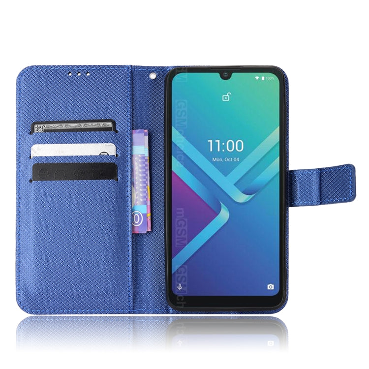 For Wiko Y82 Diamond Texture Leather Phone Case