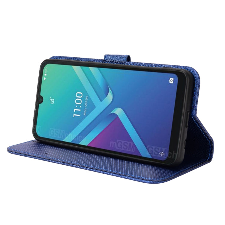 For Wiko Y82 Diamond Texture Leather Phone Case