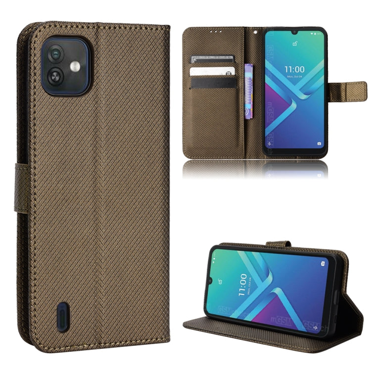 For Wiko Y82 Diamond Texture Leather Phone Case