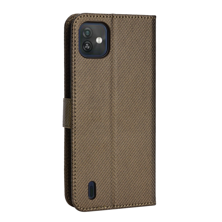 For Wiko Y82 Diamond Texture Leather Phone Case