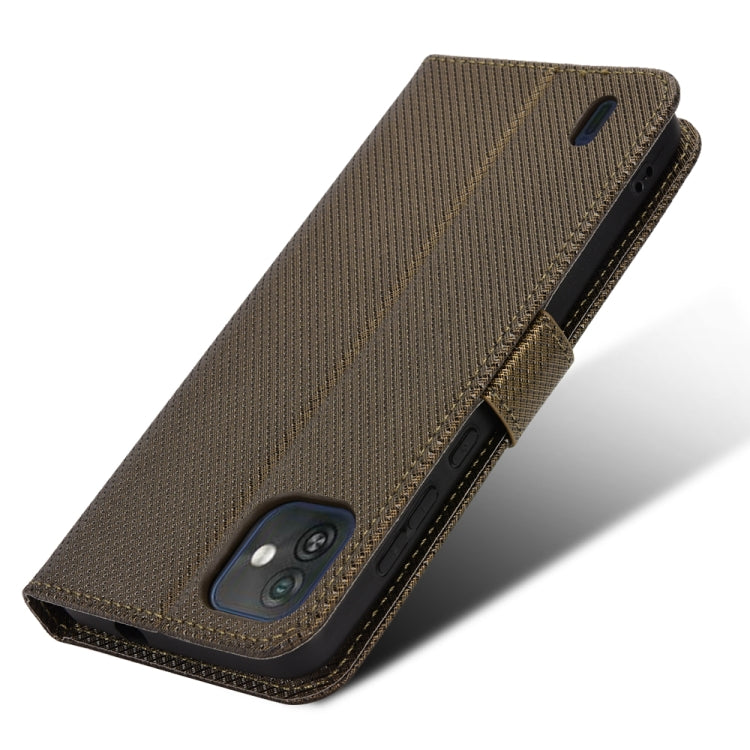 For Wiko Y82 Diamond Texture Leather Phone Case