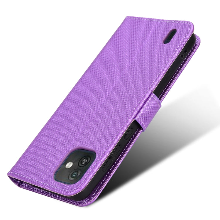 For Wiko Y82 Diamond Texture Leather Phone Case