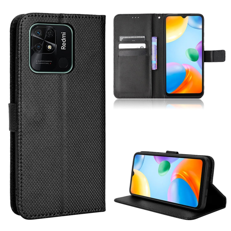 For Xiaomi Redmi 10C Diamond Texture Leather Phone Case