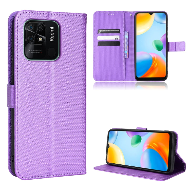 For Xiaomi Redmi 10C Diamond Texture Leather Phone Case