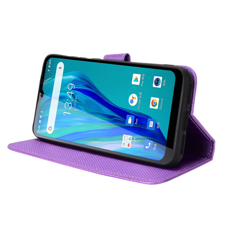For Oukitel C23 Pro Diamond Texture Leather Phone Case