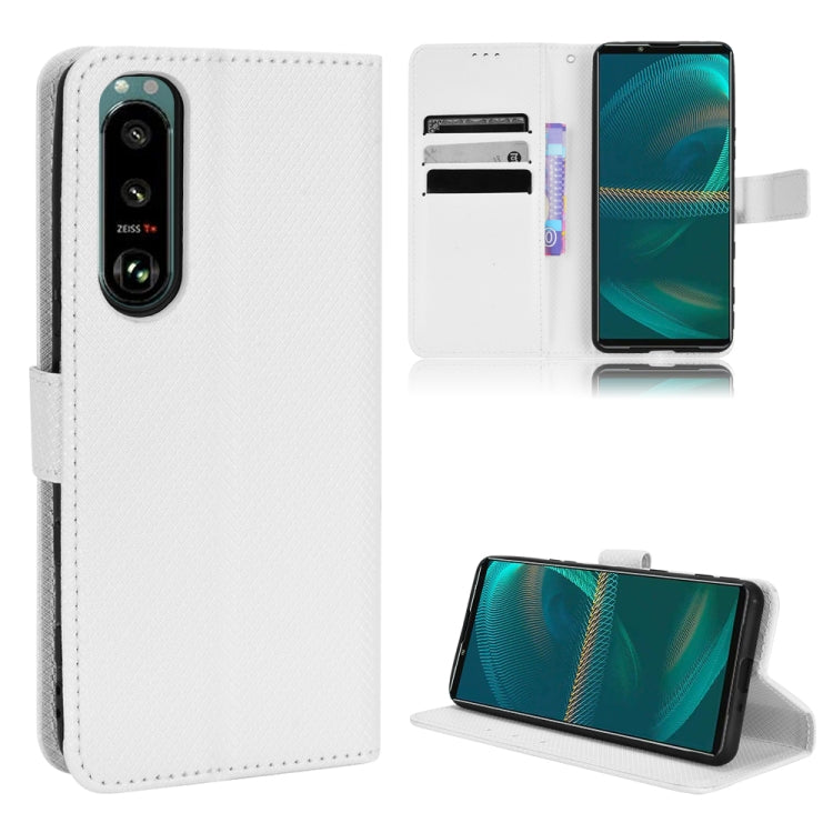 For Sony Xperia 5 III Diamond Texture Leather Phone Case