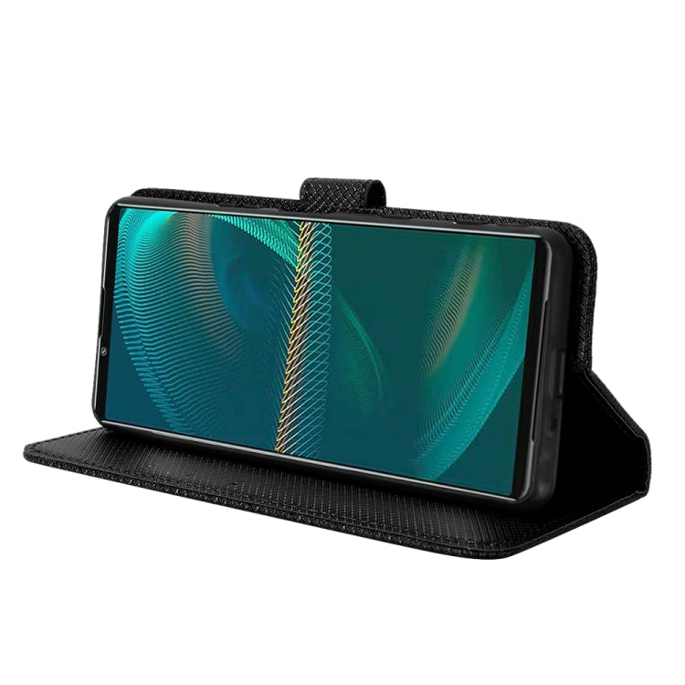 For Sony Xperia 5 III Diamond Texture Leather Phone Case