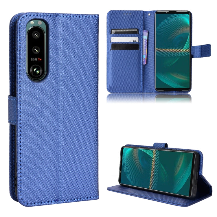For Sony Xperia 5 III Diamond Texture Leather Phone Case