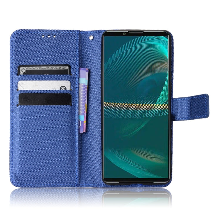For Sony Xperia 5 III Diamond Texture Leather Phone Case